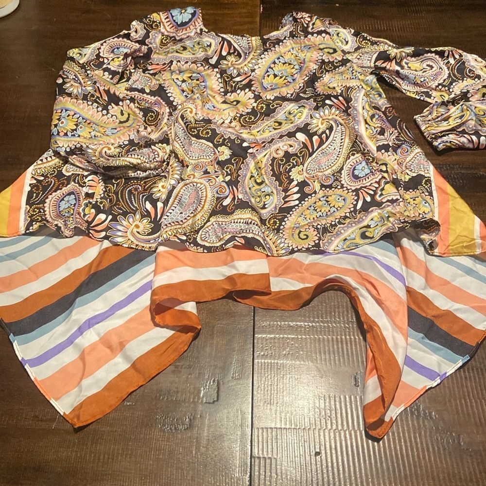 Coco Bianco Paisley Multicolor Blouse ladies small